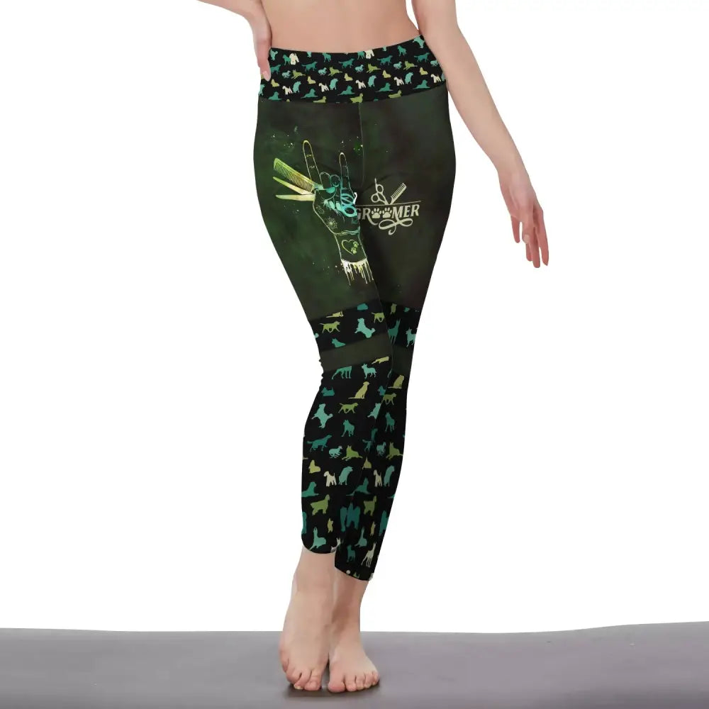 Women Clothing Groomer Legging Pants For