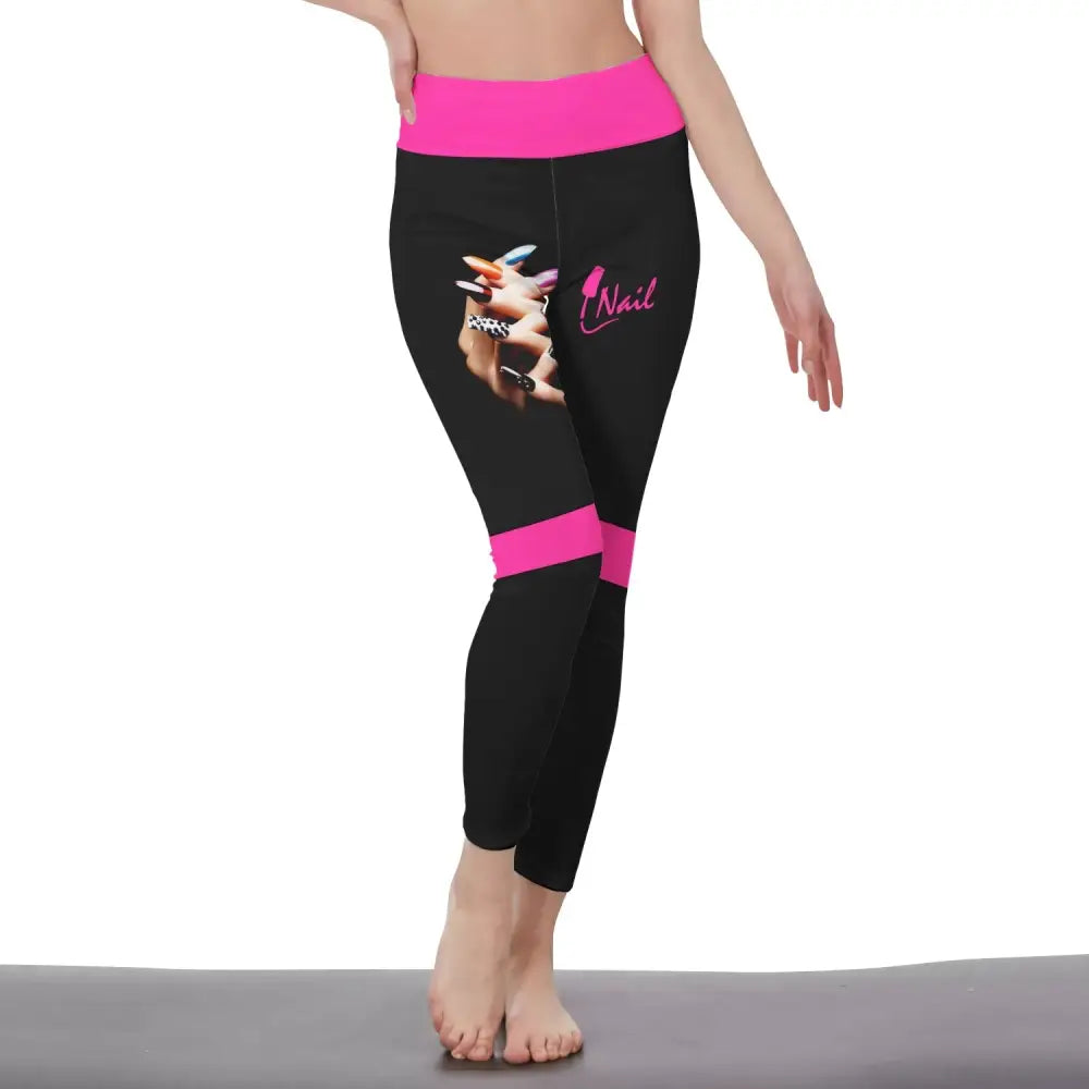 Women Clothing Nail Tech Sportwear Legging Pants For S