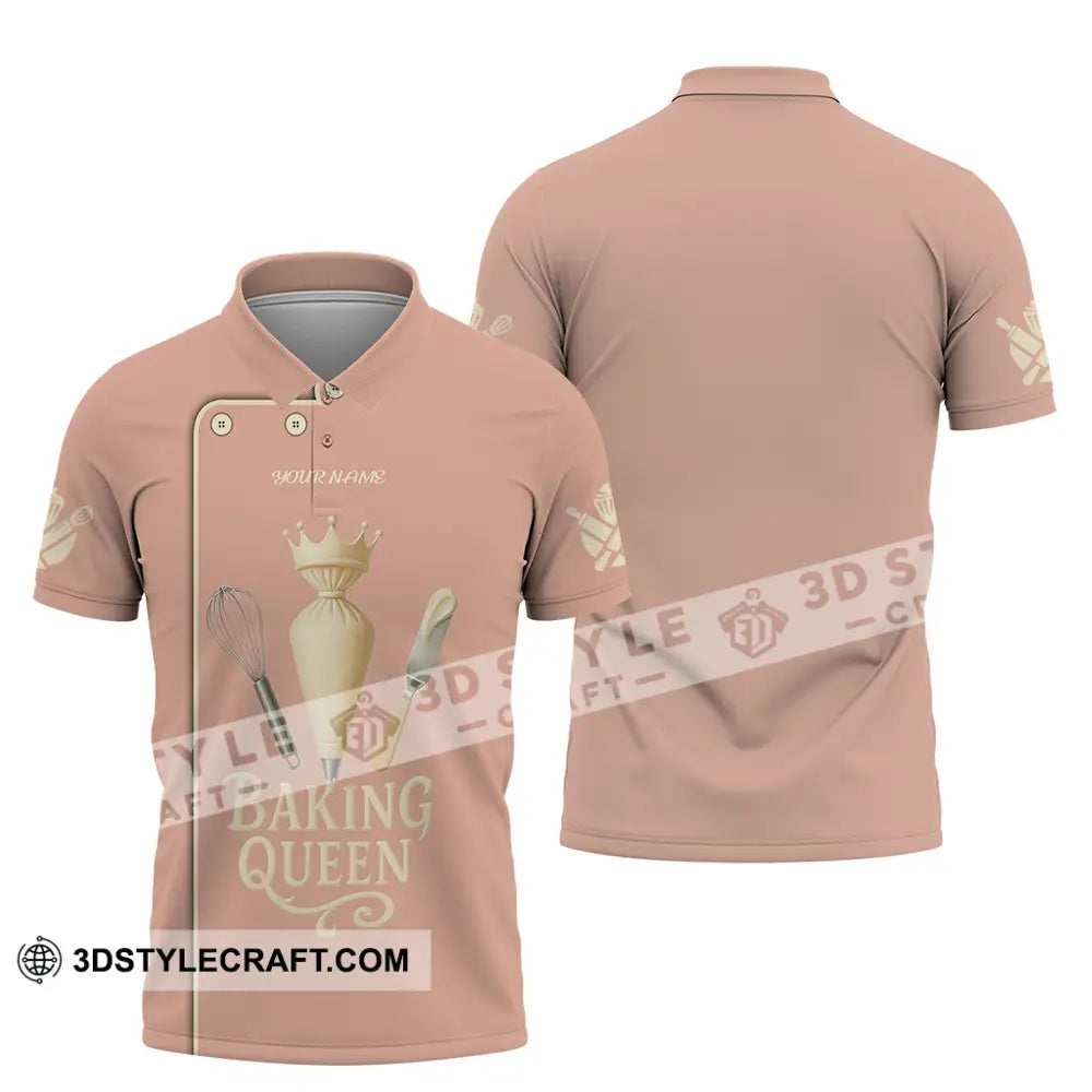 Women Shirt Custom Baking Queen Shirt Polo Shirt / S T shirt