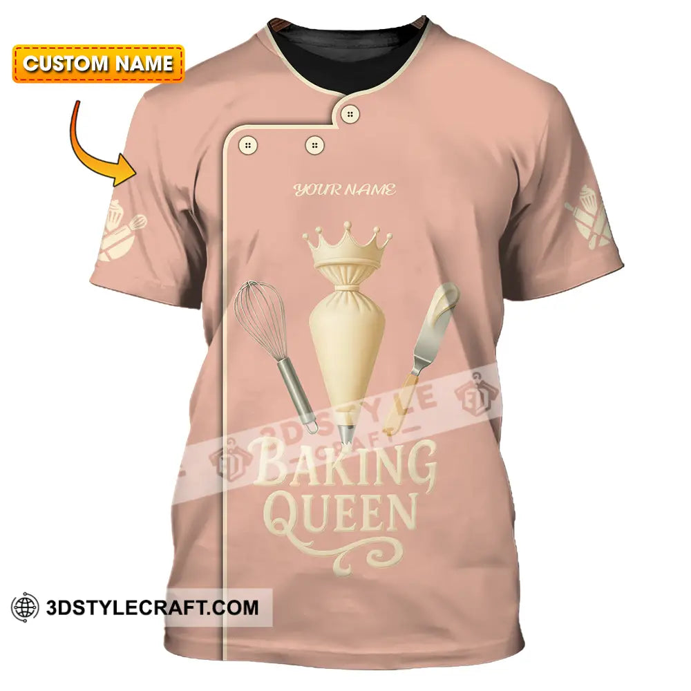 Women Shirt Custom Baking Queen Shirt T shirt