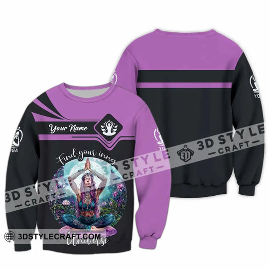Women Shirt - Custom Find Your Inner Universe Yoga Shirt style option 3