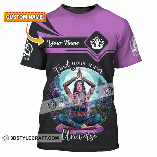 Women Shirt - Custom Find Your Inner Universe Yoga Shirt style option 1