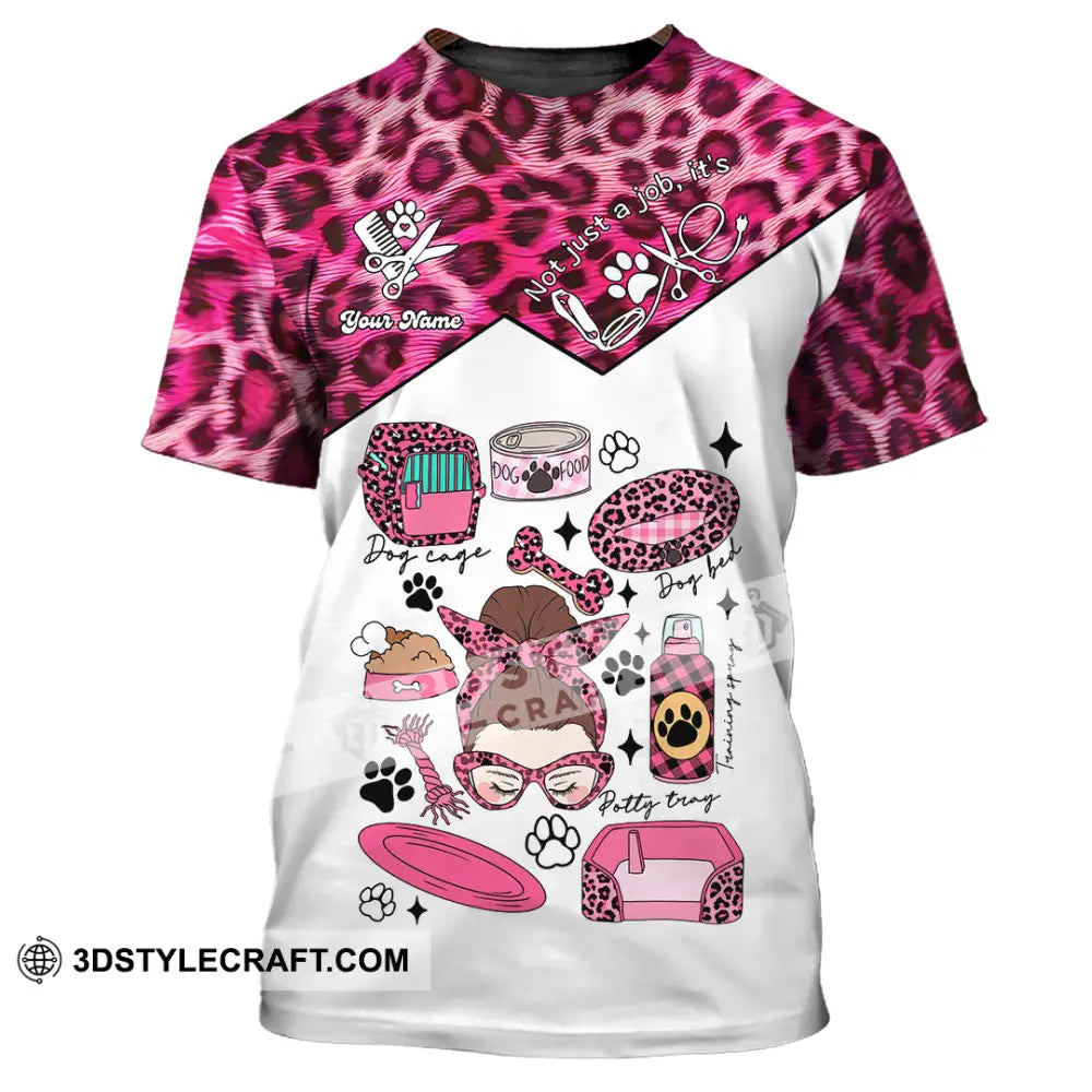 Women Shirt - Custom It’s Not Just A Job It’s Love Pet Groomer Shirt T-Shirt / S T-shirt