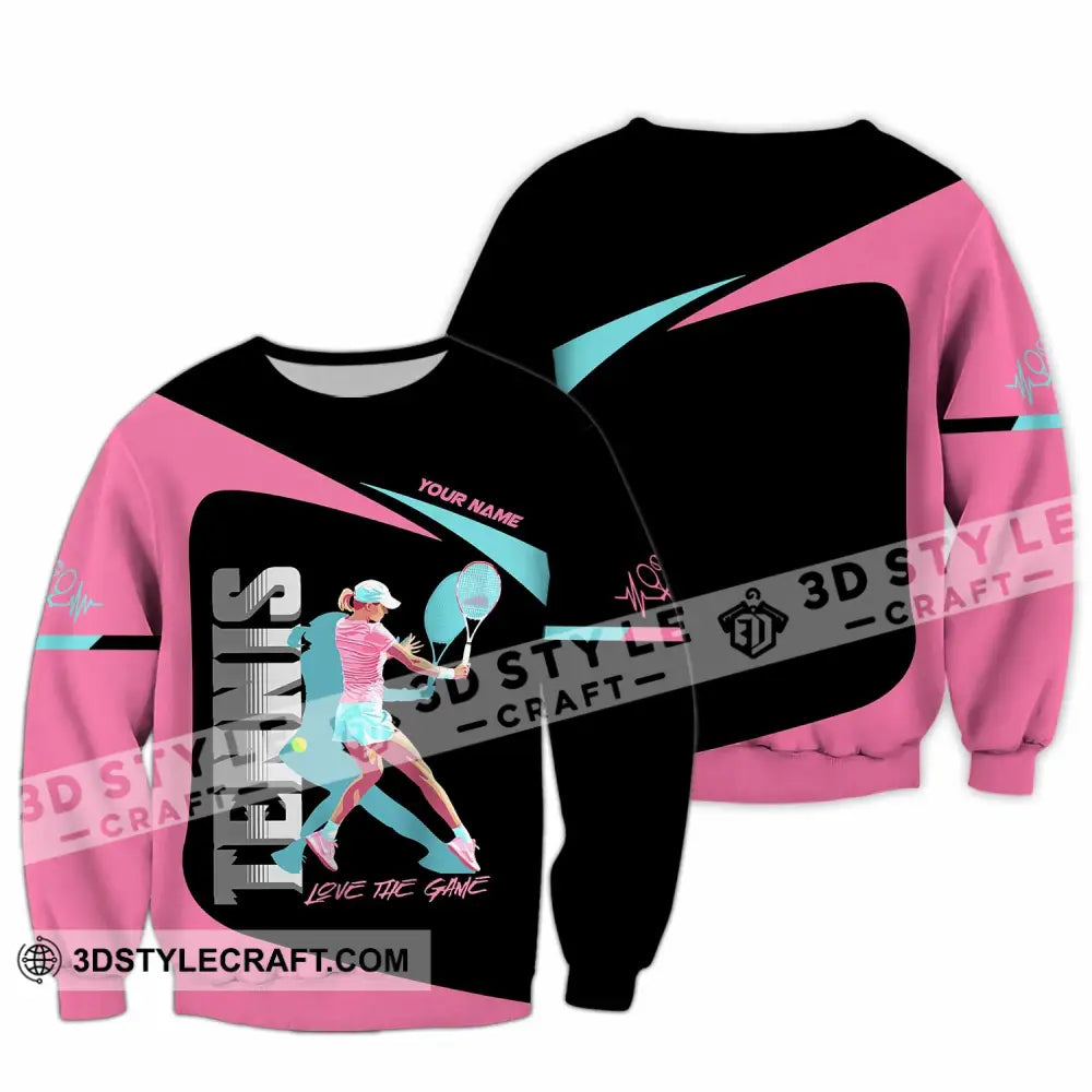 Women Shirt - Custom Love The Game Tennis Lover Shirt Long Sleeve / S T-shirt