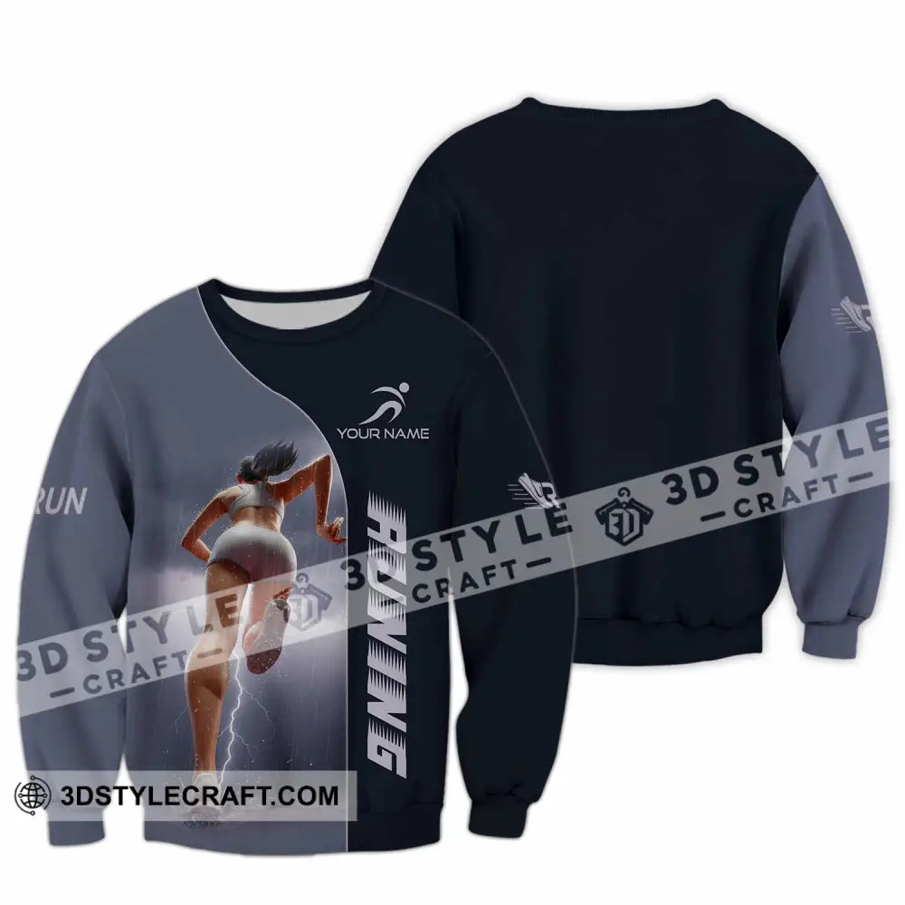 Women Shirt - Custom Running Sport Shirt Long Sleeve / S T-shirt