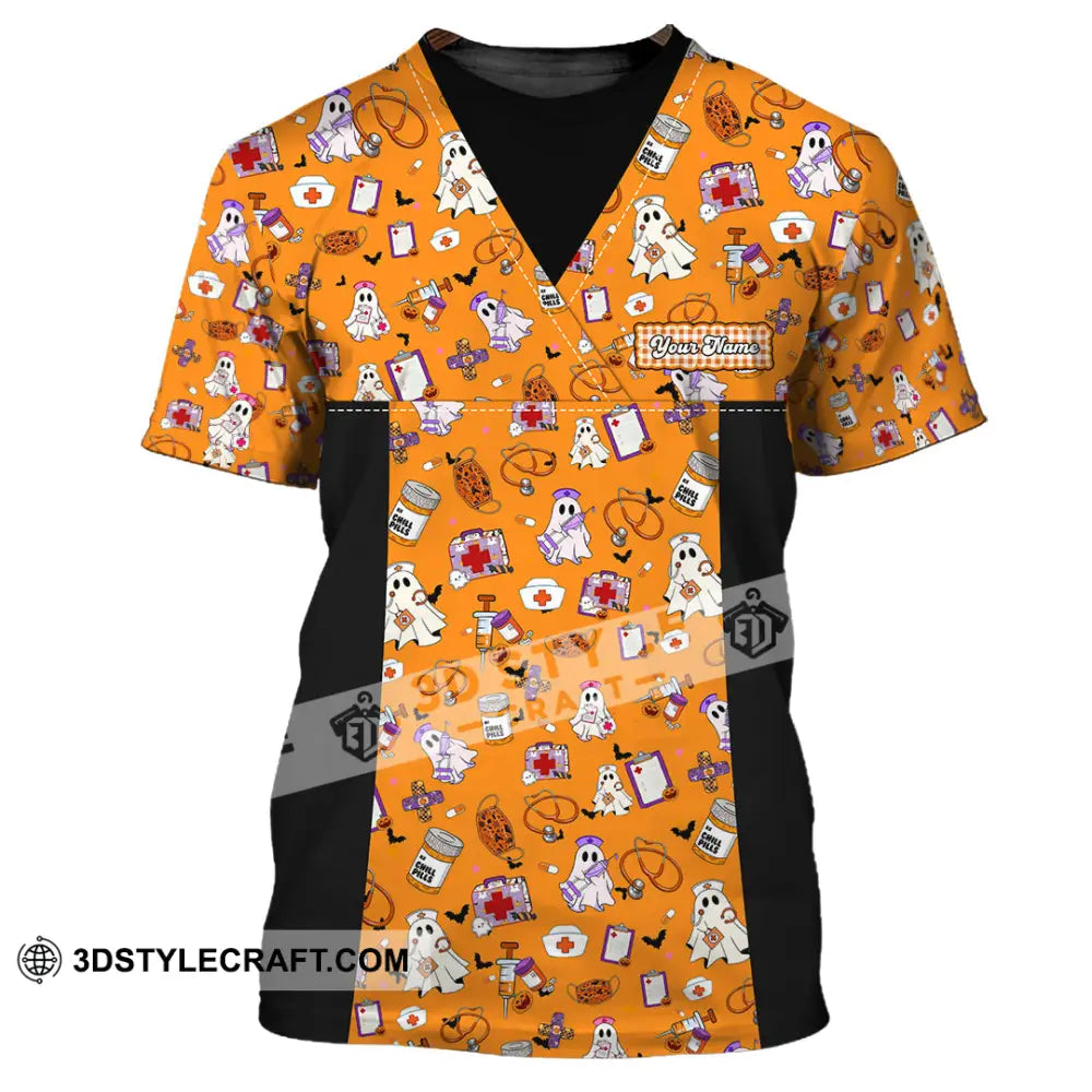 Women Shirt - Custom Scrubstar Fright Friends Halloween Shirt T-Shirt / S T-shirt