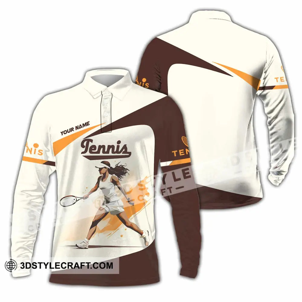 Women Shirt Custom Tennis Shirt Long Sleeve Polo / S T shirt