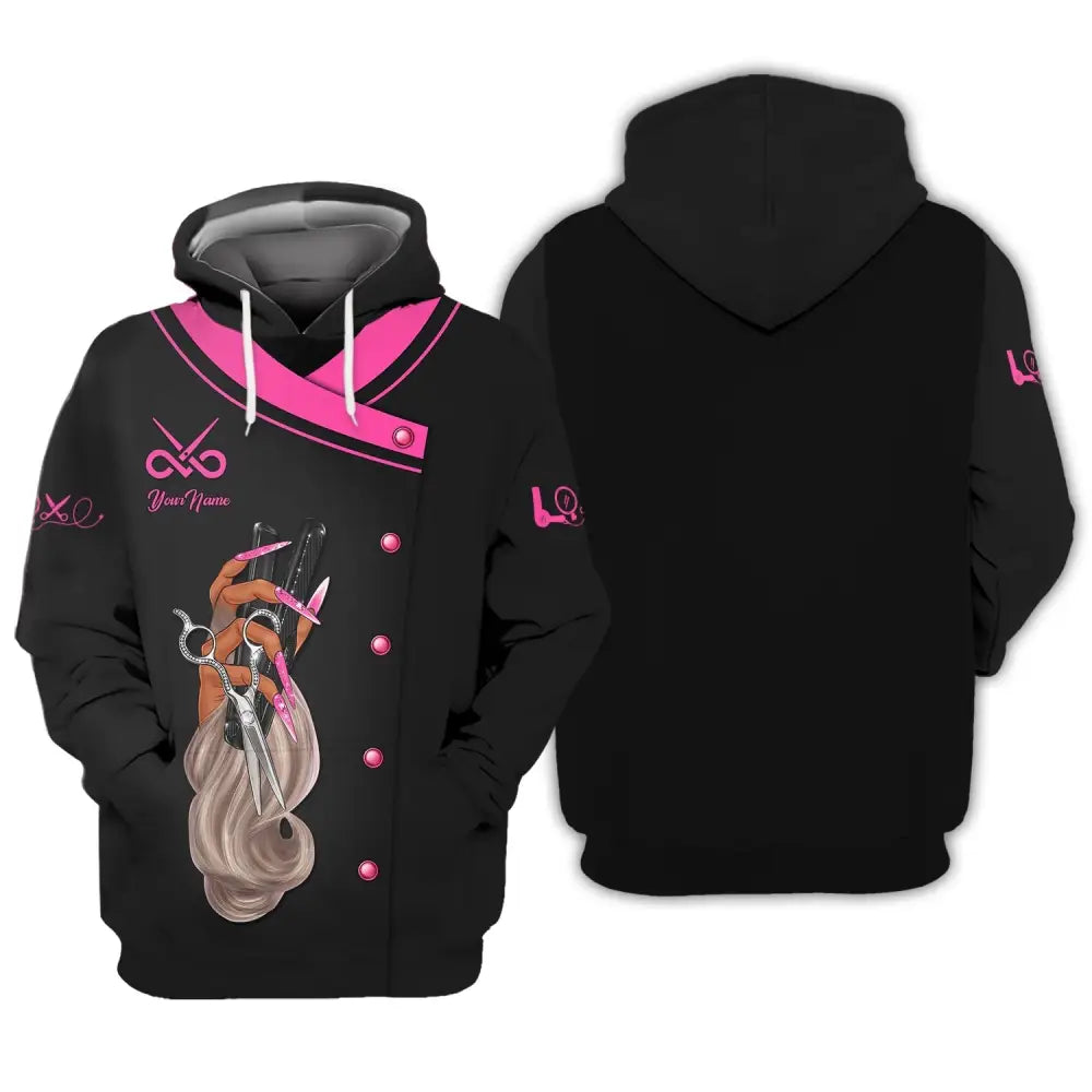 Women Shirt Hair Stylist Hairdresser Hoodie Sportwear / S T-Shirt