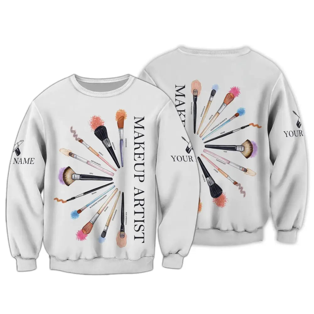 Women Shirt Makeup Artist Hoodie Sportwear Long Sleeve / S T-Shirt