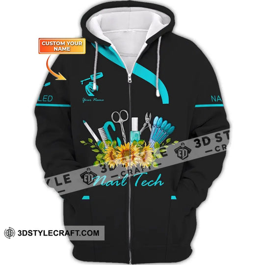 Women Shirt, Nail Technician Shirt, Nail Technician Hoodie, Nail Tech Sportwear style option 2