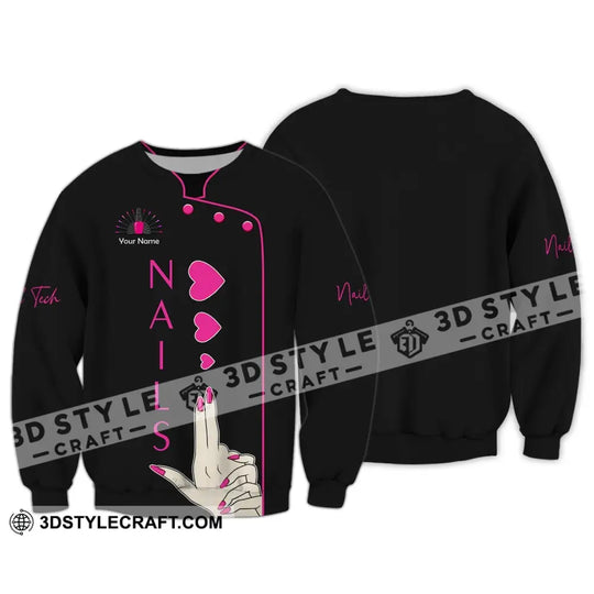 Women Shirt, Nail Technician Shirt, Nail Technician Hoodie, Nail Tech Sweater style option 3