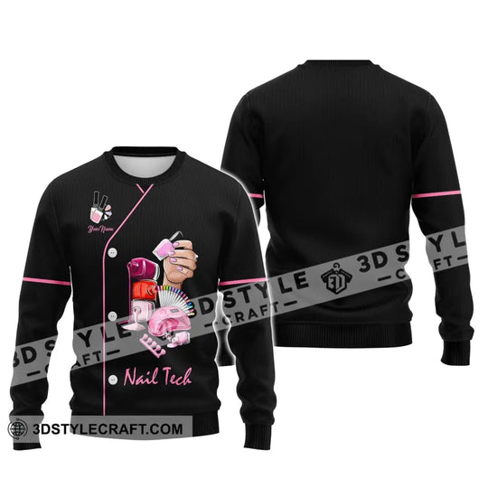 Women Shirt, Nail Technician Shirt, Nail Tech Hoodie, Nail Tech Sportwear style option 4
