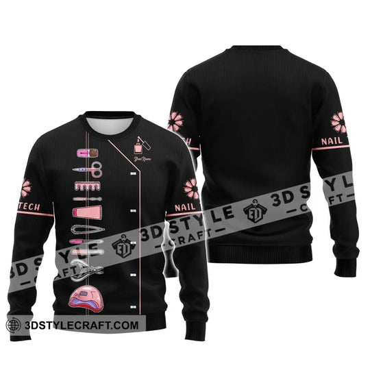 Women Shirt, Nail Technician Shirt, Nail Tech Hoodie, Nail Tech Sportwear style option 4