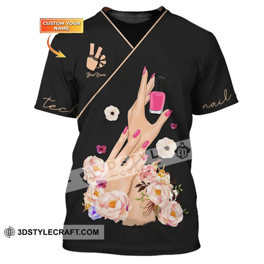 Women Shirt, Nail Technician Shirt, Nail Tech Hoodie, Nail Tech Sportwear style option 1
