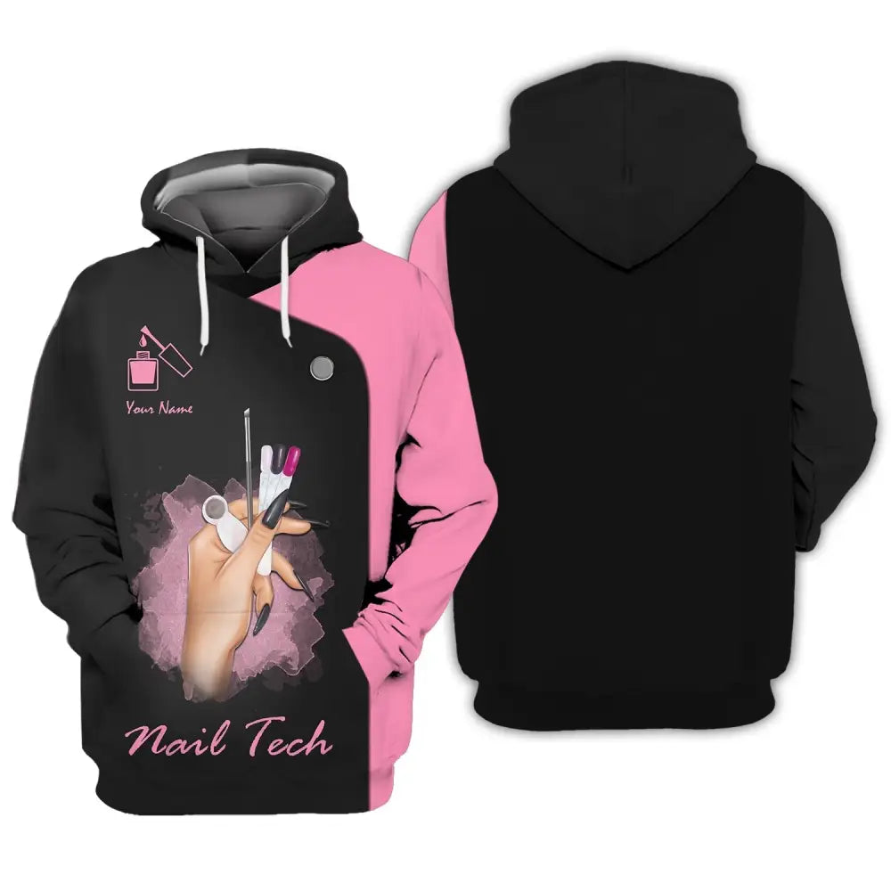Women Shirt Nail Technician Tech Sportwear Hoodie / S T-Shirt