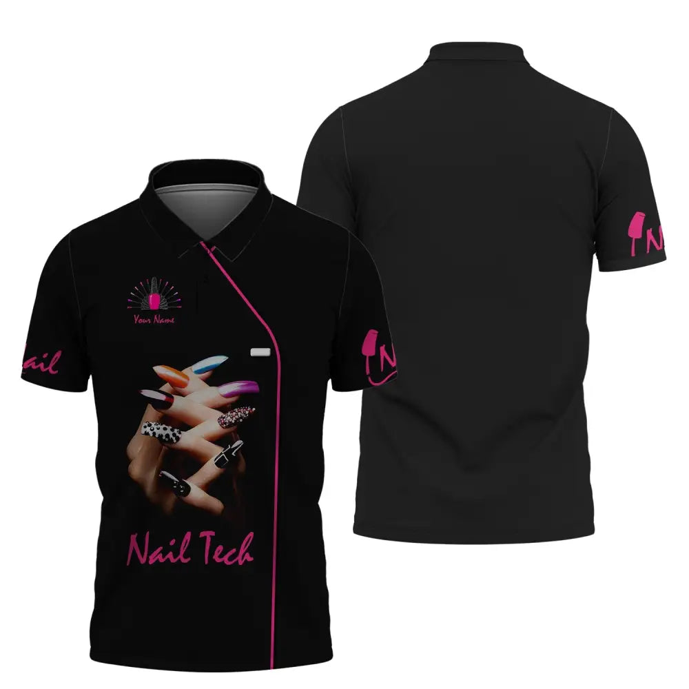 Women Shirt Nail Technician Tech Sportwear Polo / S T-Shirt